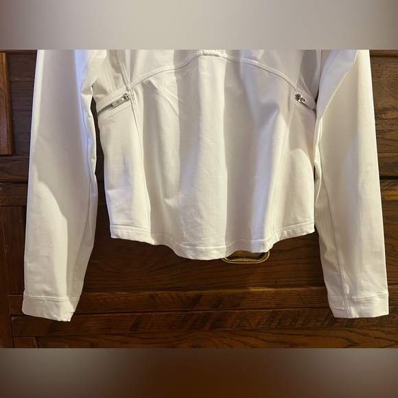 Lululemon White Front Of The Pack Half Zip Pullover Size 4 EUC - Picture 10 of 12